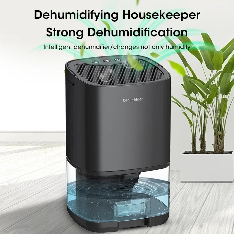 

1000ml Portable Quiet Air Dehumidifier with Deodorizer EU US Plug Moisture Absorber for Home Bedroom Office Kitchen