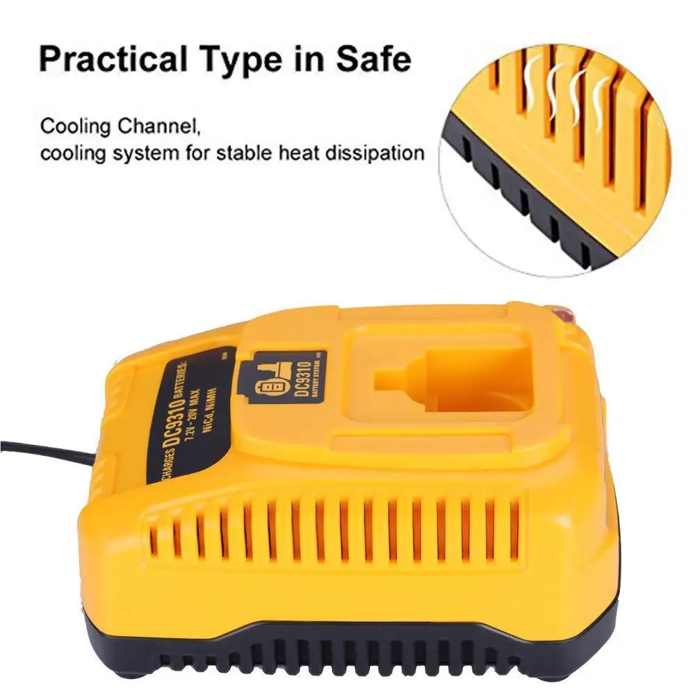 Cho Dewalt Pin Sạc DC9310 7.2V-18V Nicd & Pin Nimh DW9057 DC9071 DC9091 DC9096 Batteia Sạc