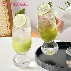 Ball Bottom Glass Juice Cup, Nordic Style Wine Glasses Cups, Creative Soda Bubbles Glass Cup,Restaurant Kitchen Tools