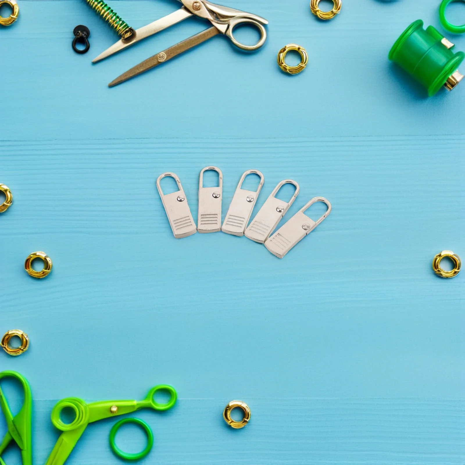 

20pcs Metal Zipper Pulls Replacement Detachable Sliders For Luggage Jacket Backpack Repair Tool Zipper Fixer Accessories