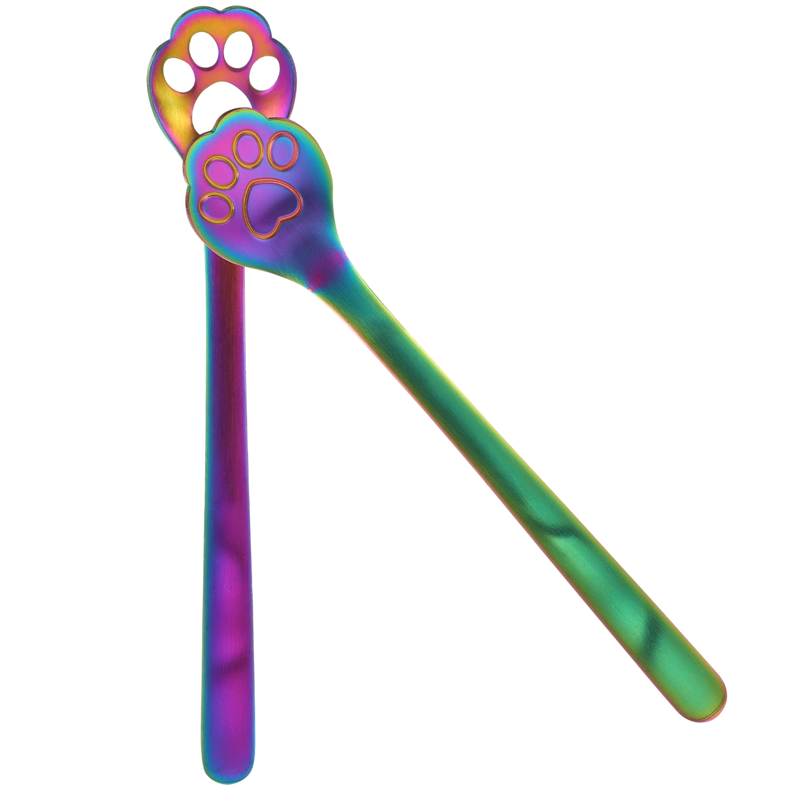 

Stainless Steel Spoon Long H Mixing Coffee Tea Juice Dessert Spoons Easy Wash Portable Home Cafe Use