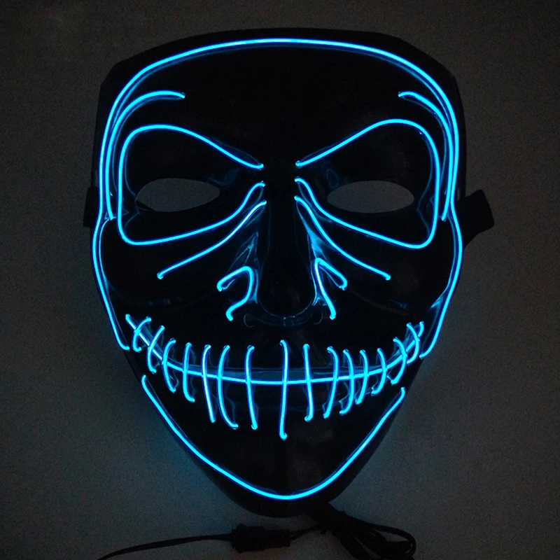 

Glowing Big Eyes Masks Halloween Party Masquerade Carnival Scary Costumes Decoration Led Light Blue Red Cosplay Mask Mascara