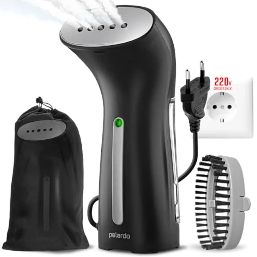Steamer for Clothes for Europe 220V Handheld Portable Travel Garment Steamer Metal Steam Head 25s Heat Up Pump System Mini Size