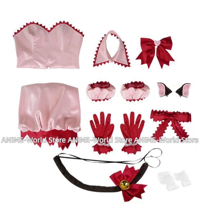 Anime Tokyo Mew Mew Mew Mew Power Momomiya Ichigo Cosplay Costume Dress Outfits Wig Halloween Carnival Suit