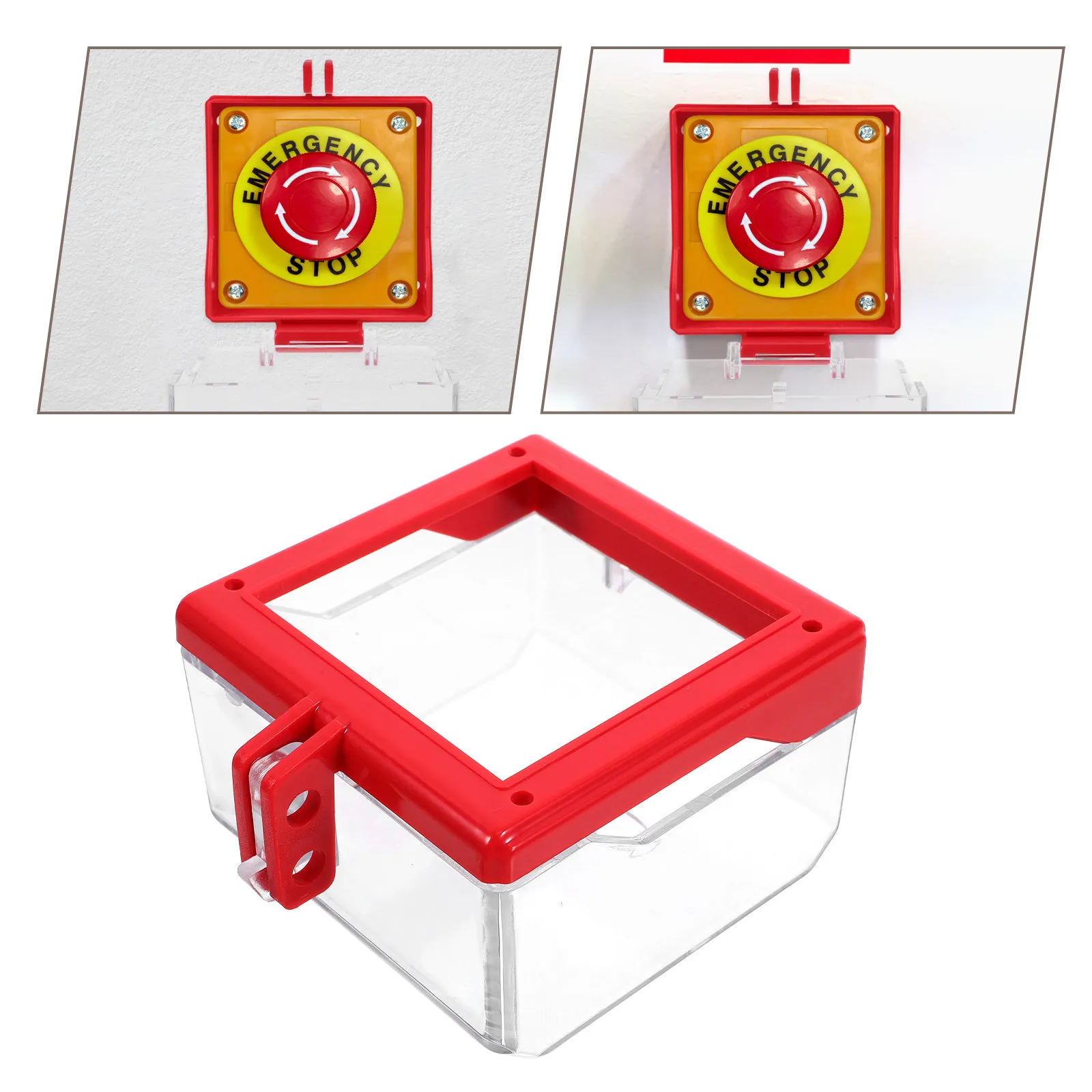 

Защитный кожух для кнопки аварийной остановки: прозрачный пластиковый чехол для выключателя с функцией быстрого отключения питания и повышенной безопасностью