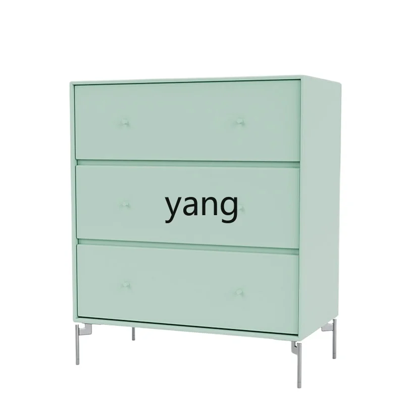 Lmm modern purple three-bucket cabinet living room locker bedroom simple modern storage cabinet