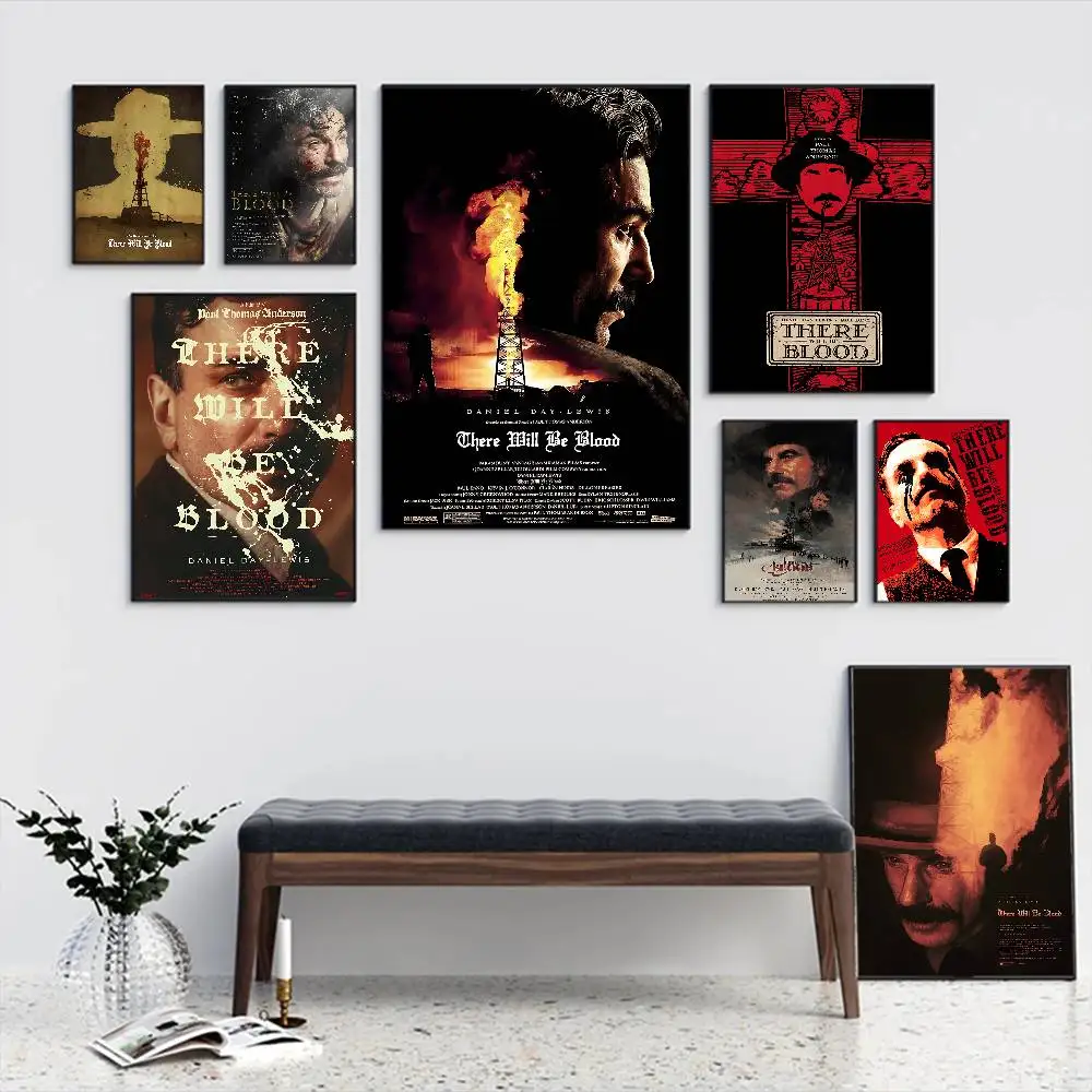 Movie There Will Be B-Blood Classic Vintage Posters Vintage Room Home Bar Cafe Decor Nordic Home Decor