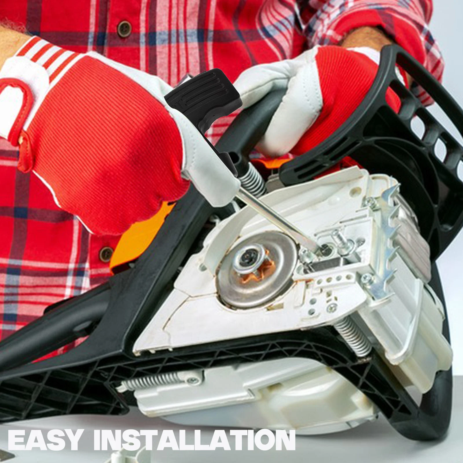 

4Pcs Saw Handle Ergonomic Non-Slip Starter Pull Handle Replacement Fits Multiple Brands Gas Engine Lawn Mower Pull Cord