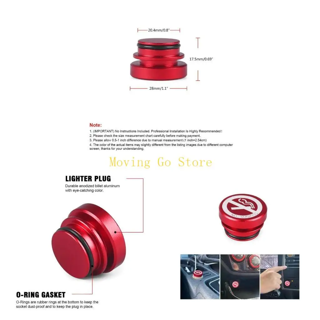 

B5XD CAR Интерьерные аксессуары сигарета более легкая крышка штекерной крышки подходит для большинства Auto Boat