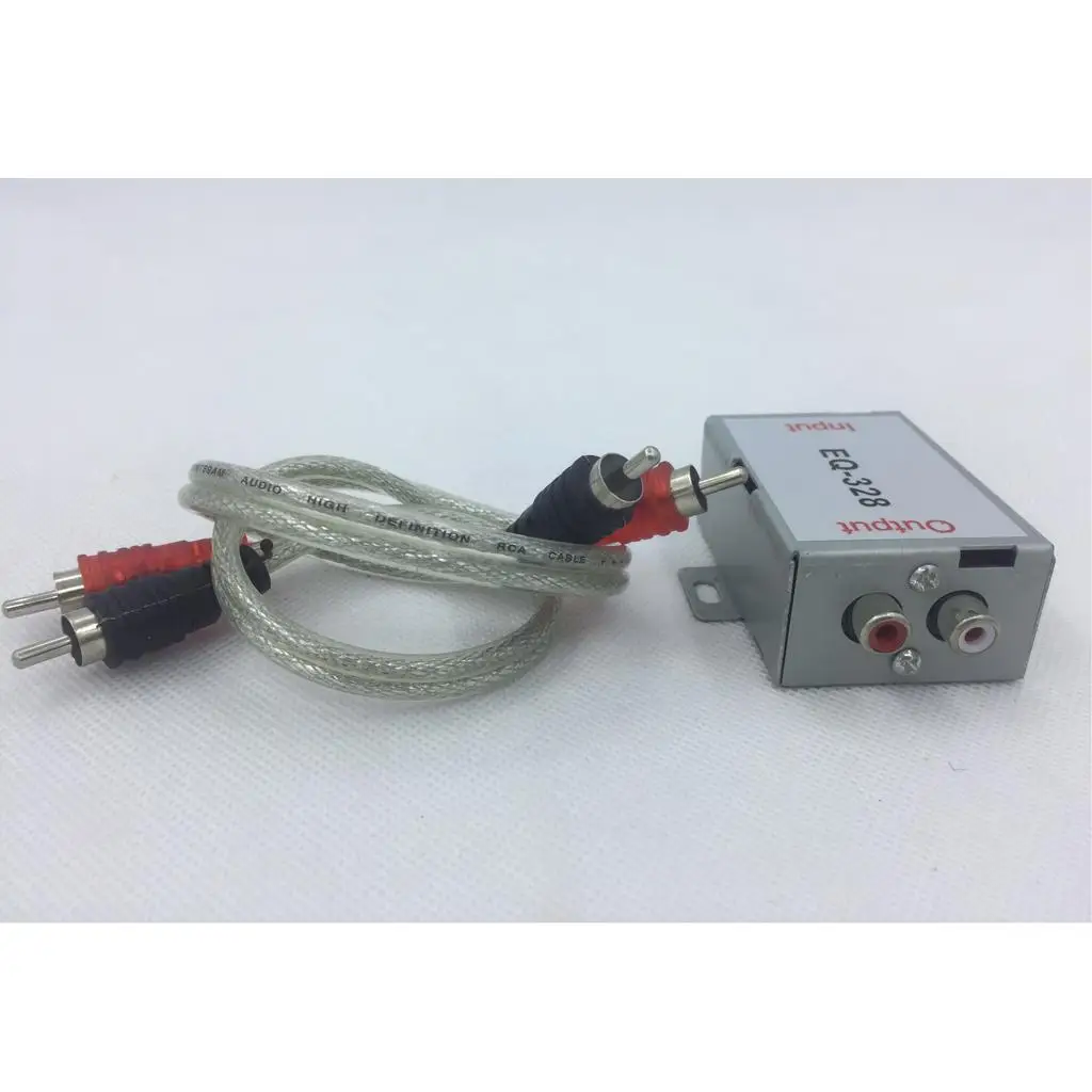Ground Loop Noise Isolator Car Speaker Connector Audio Filter High to Low Converter for Home Car Stereo Sound System