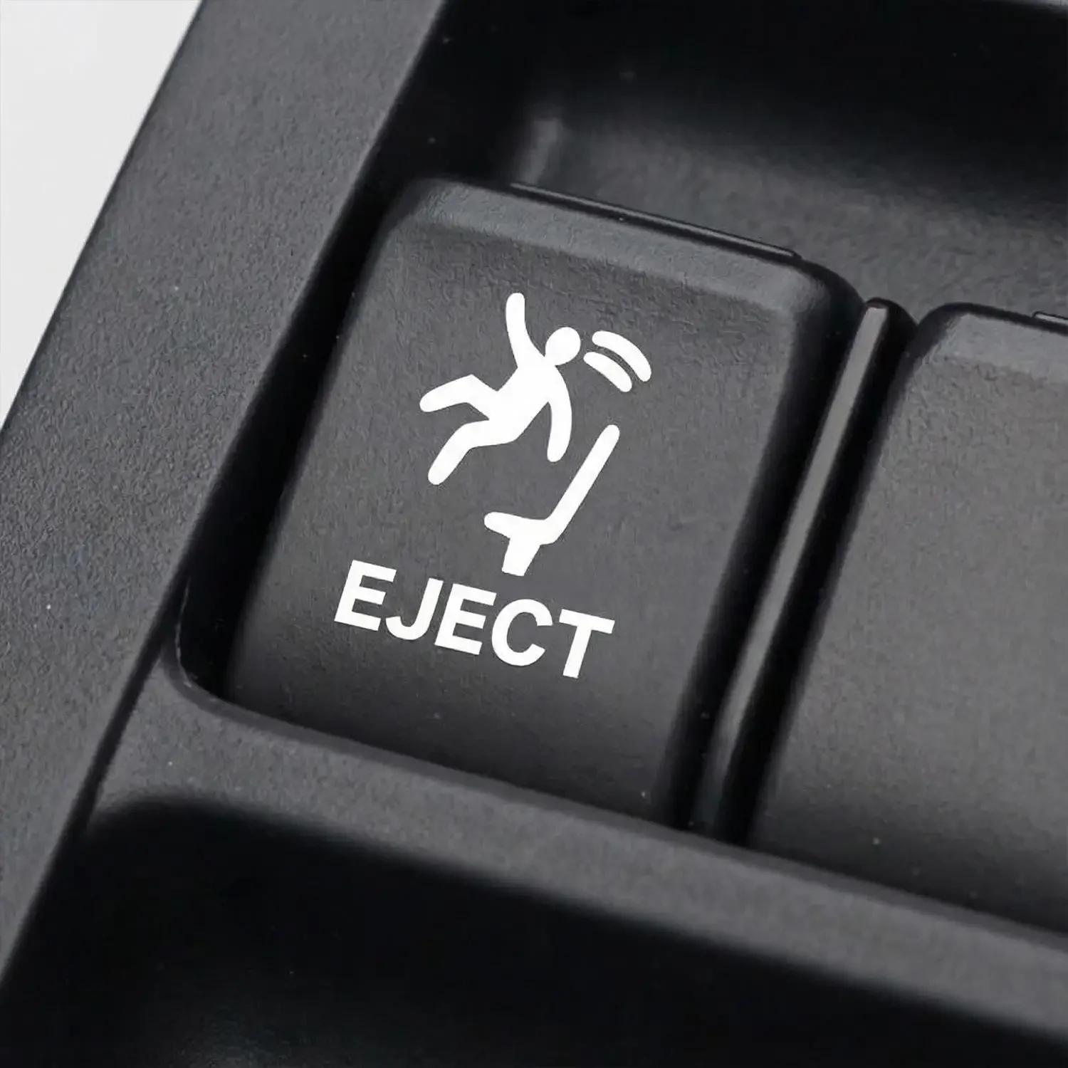 Lustiger Pop-Up-Aufkleber für den Auswurfknopf: Humorvolle 'EJECT'-Aufkleber, wasserdichtes PET-Dekor für den Innenraum, Geschenk für Auto-Tasten – Detail 3