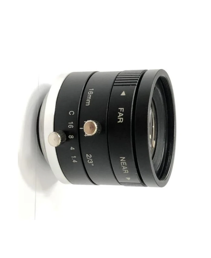 2/3 3MP 16mm FA Lens CCTV Lens Ultra-high resolution lens C-Mount Multi-layer coating high transmittance Compact structure