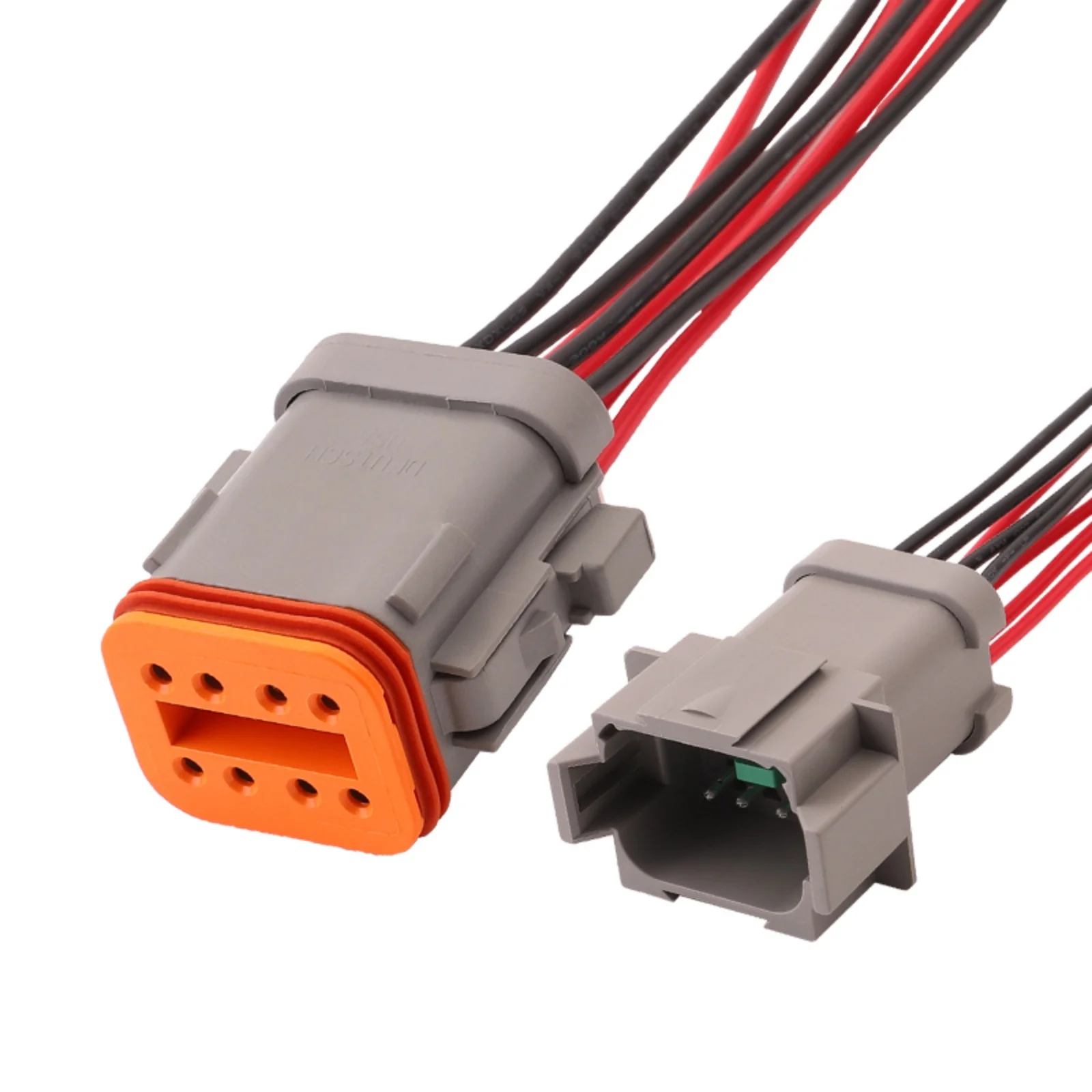 

8-PIN Waterproof Electrical 1.6mm Male Female Connector For Car Motor With Wires DT04-08PA-C017 DT06-08SA-C017