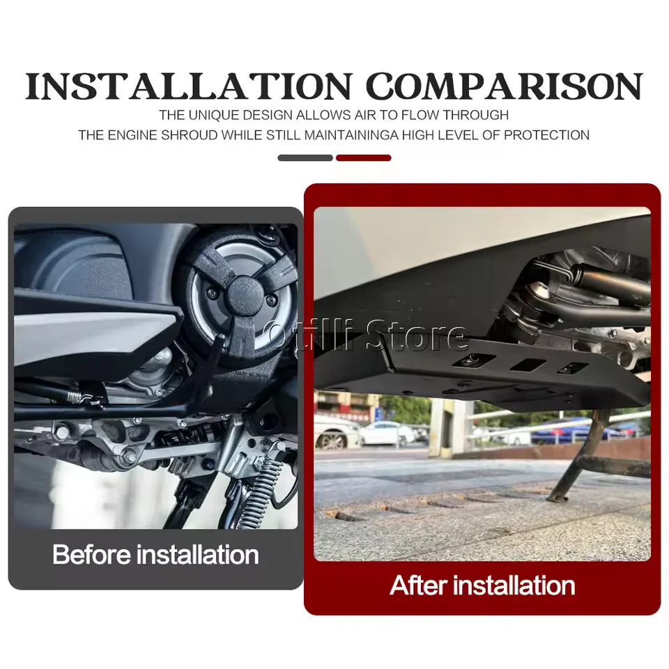 

For YAMAHA TMAX560 Tech Max TMAX T-MAX 560 T-MAX560 2025 2026 Motorcycle Engine Guard Chassis Bash Skid Plate Crash Protector