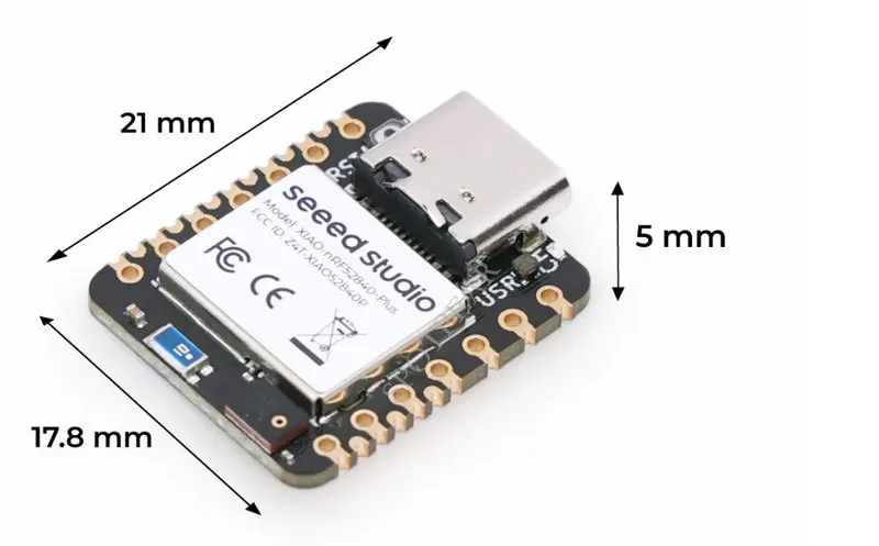 XIAO nRF52840 Plus BLE Sense development board with microphone/sensor compatible with Arduino