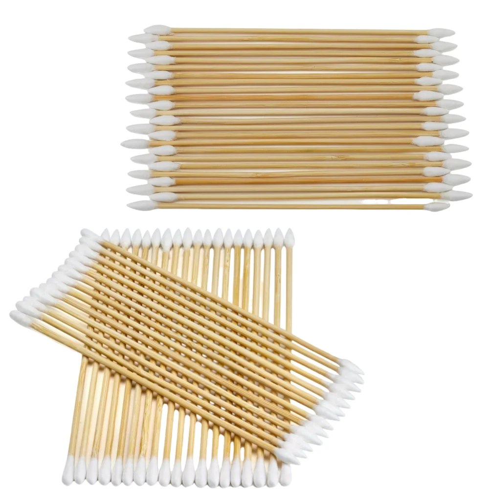 

200/600PCS Long Cotton Swabs,6-Inch Durable Bamboo Handle, for Daily Cleaning in Electronics, tattoo supplies, Pet Care, Makeup