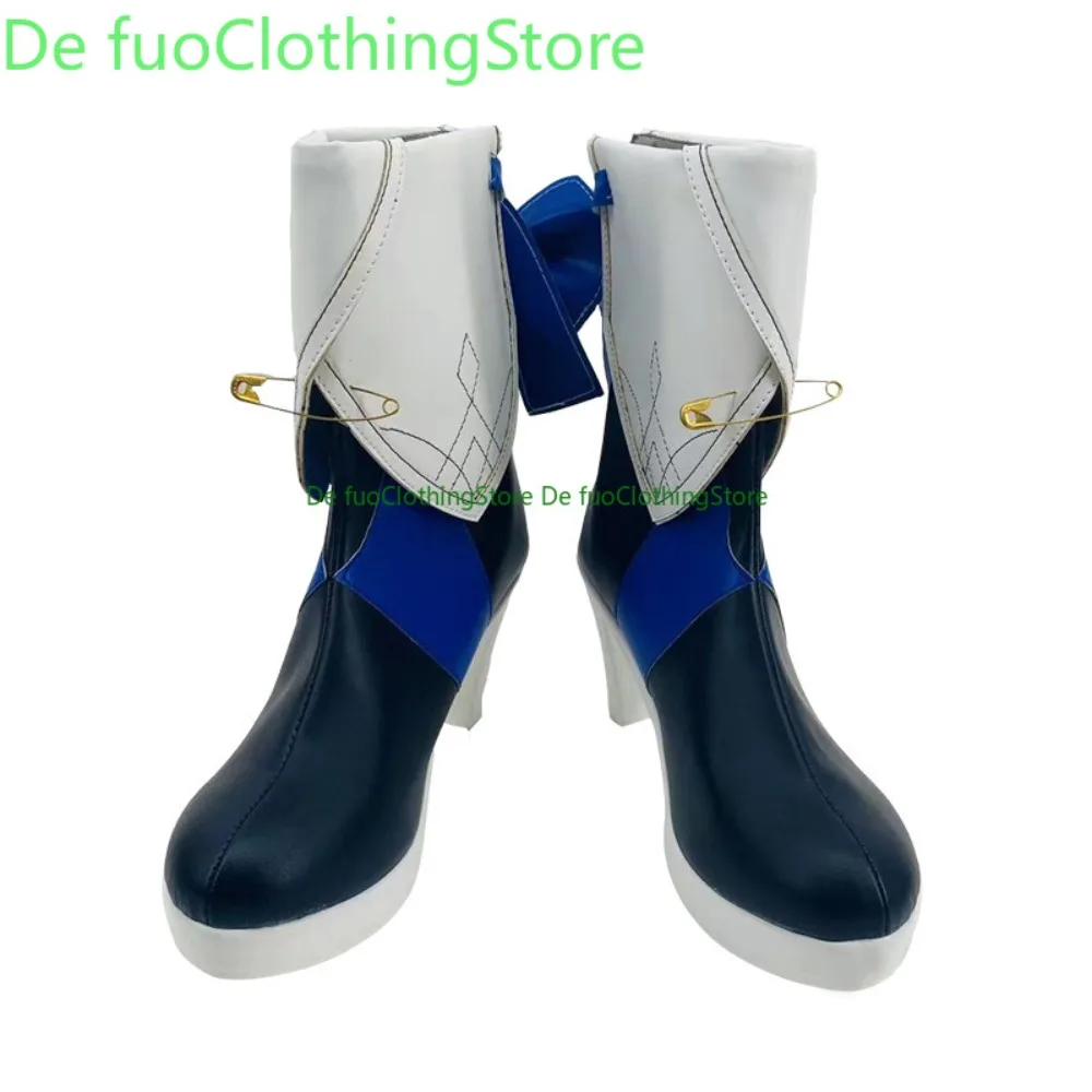 DefuoClothing Honkai: Star Rail Herta Cosplay Schoenen Anime Laarzen Anime Spel Rollenspel Schoenen En Laarzen Halloween Party