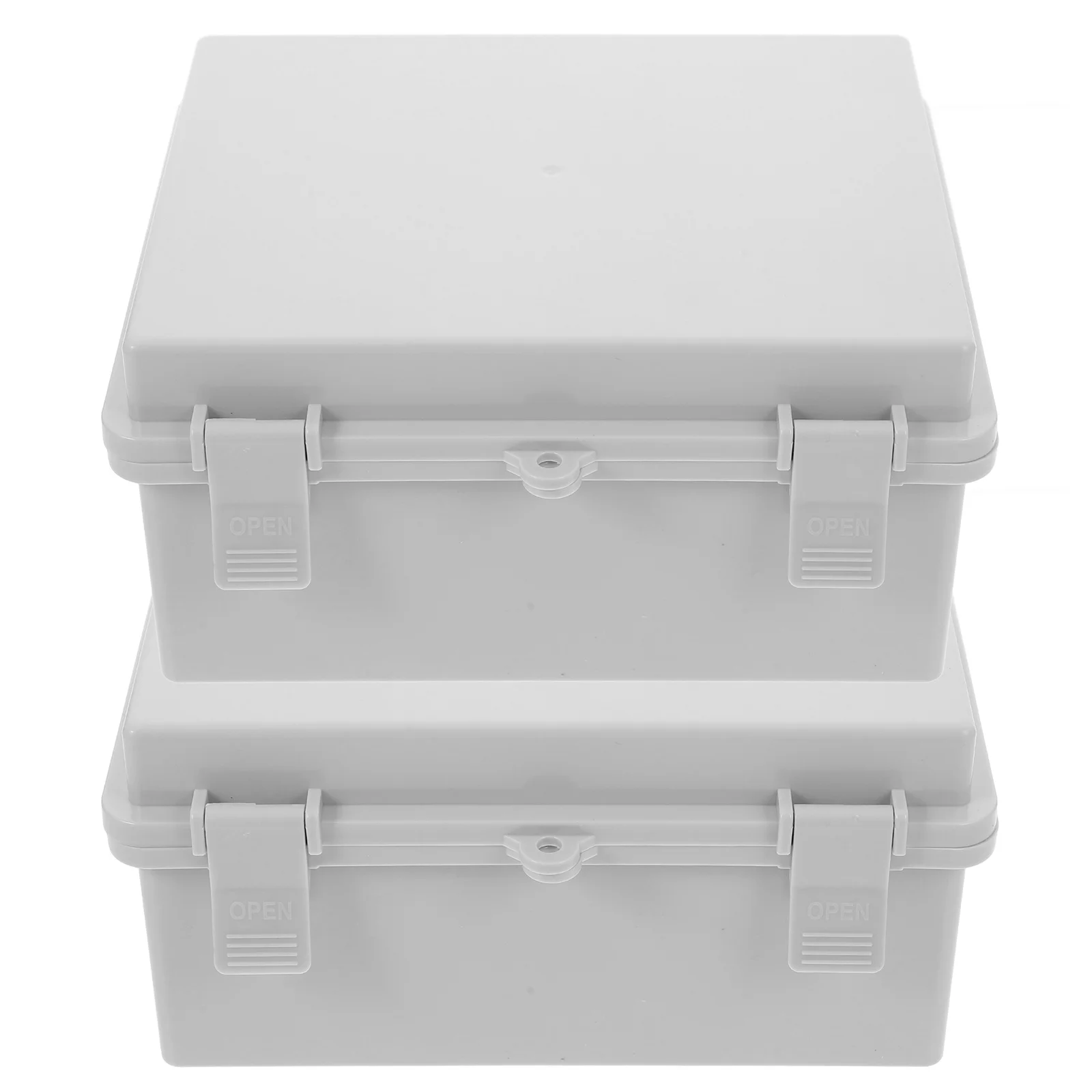 

2Pcs Secure Waterproof Junction Box for Indoor Outdoor Use Aesthetic and Functional Electrical Junction Cabinet
