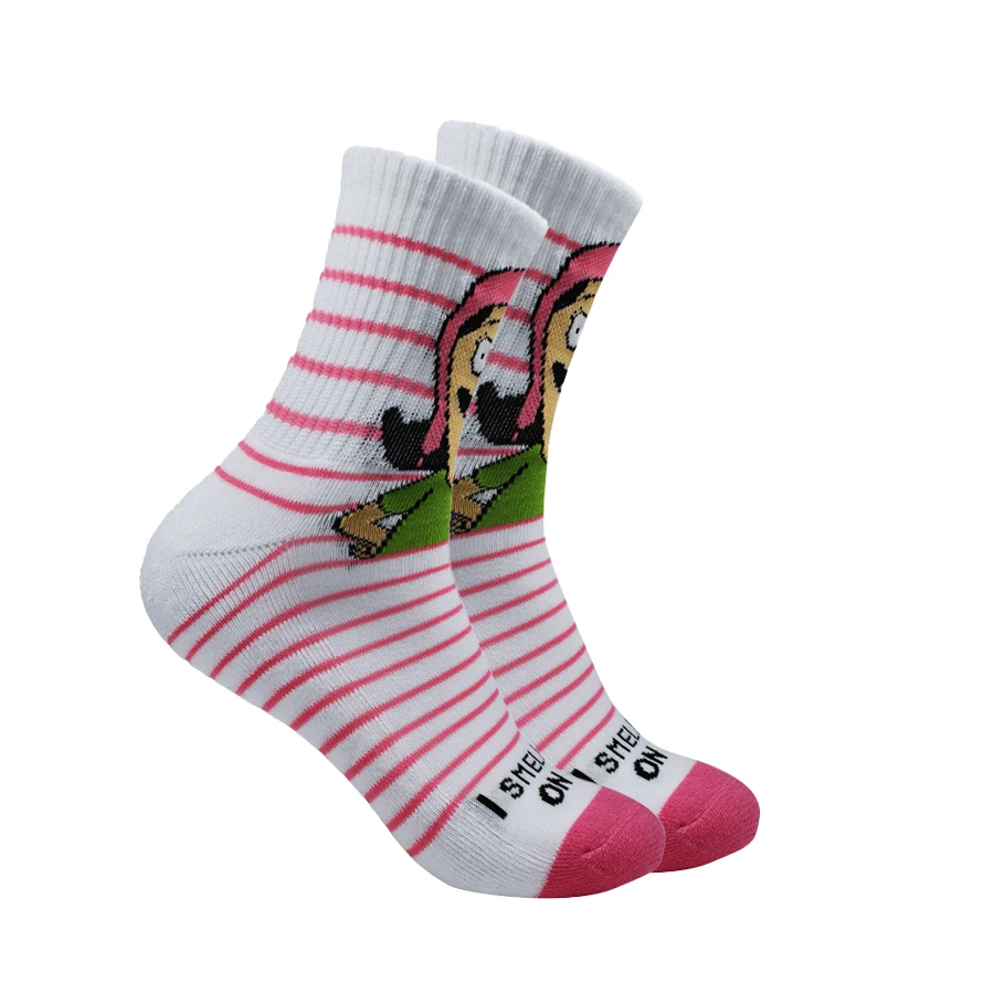 زوج واحد من جوارب كرة السلة النسائية للطلاب، جوارب رياضية احترافية عملية في جوارب منشفة قابلة للتنفس ماصة للعرق