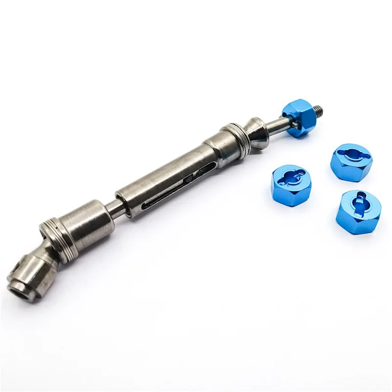 Hot Sale 8X Metal 12Mm Wheel Hex Adapter 7Mm Thickness M4 Flanged Lock Nut Cross Wrench For Traxxas 1/10 Stampede Slash 4X4,2