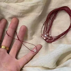 Lucky Red Rope Pink Pentagram Bracelets For Women Friendship Adjustable Star Hand Chain Fashion Jewelry Gifts Accessories