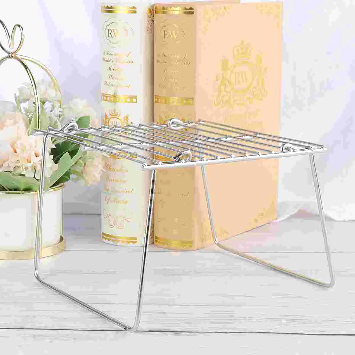 Simple Cookie Cooling Rack Circle Foldable Portable Charcoal Grill Kettle Mini BBQ Tools