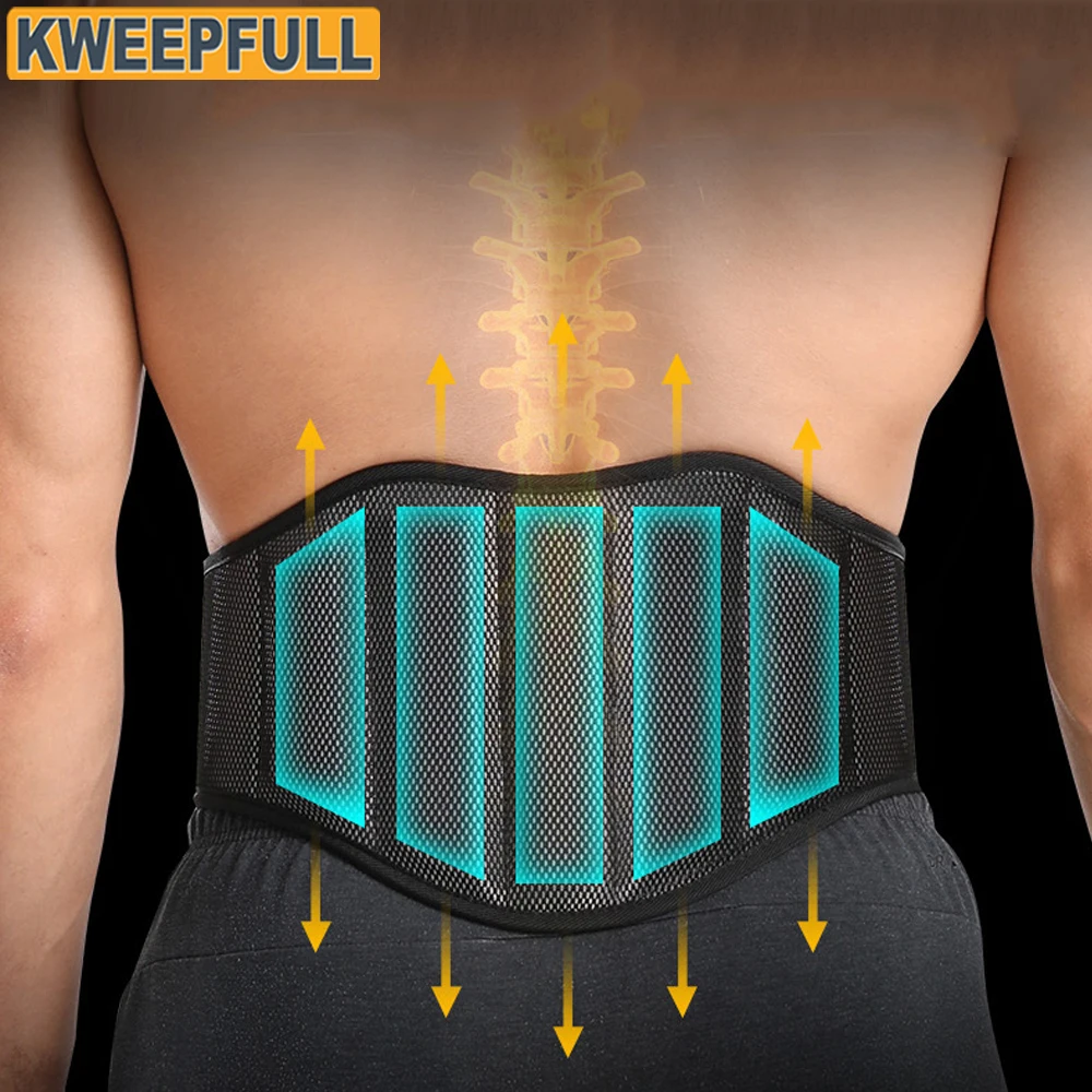 

Опора для спины, поддержка поясницы для облегчения боли в спине, гернированный диск, Sciatica, сколиоз, дышащий материал, дизайн для мужчин и женщин