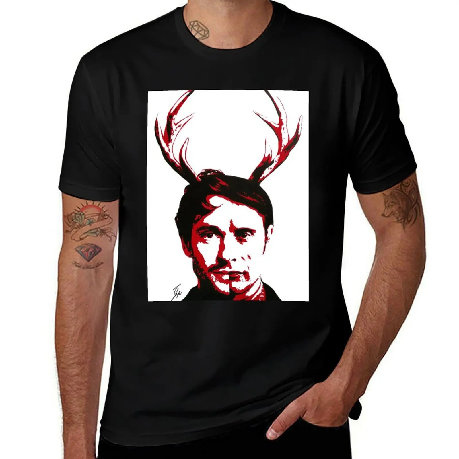 Hannibal Lecter vs Will Graham T-Shirt Breathable Workout Short Sleeve Top T-Shirt