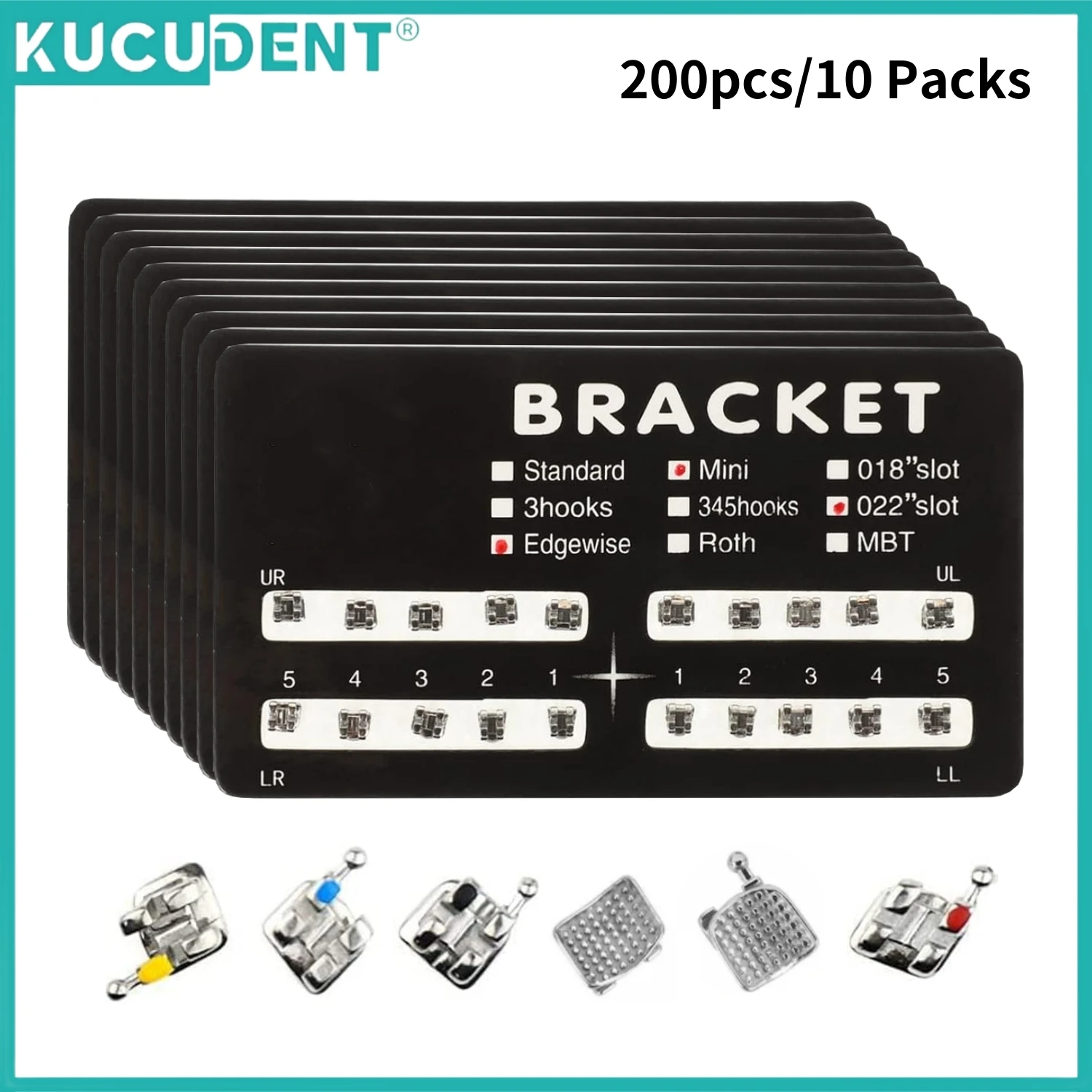 200Pcs Dental Brack…