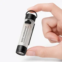 Mini lampe torche LED rechargeable 5050, lampe de poche à clipser sur chapeau, porte-clés, lampe de travail portable pour le camping, la randonnée et les activités de plein air 5