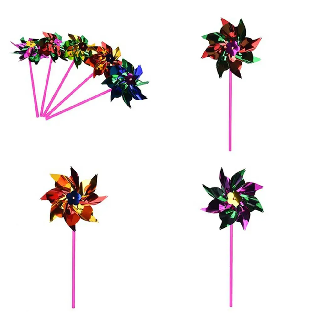 Flower Plastic Windmill Wind Whirl Creative Windmill Outdoor Toy Windmill Toy Plastic Thin Windmill Pinwheel Spinner Pinwheel