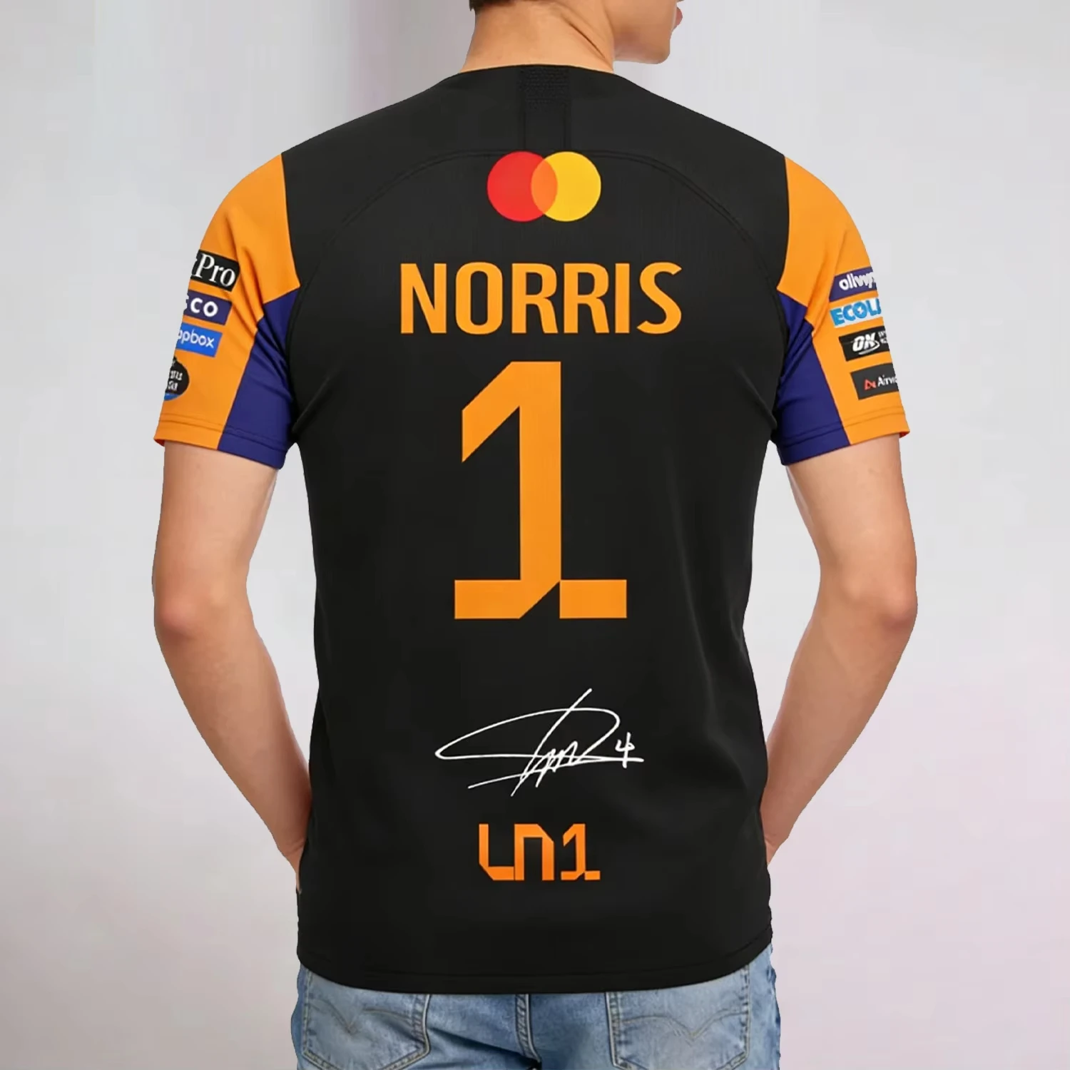 2026 New  Racing Lando Norris Tee | 2025 NO.4 Edition Breathable Sportswear | Extreme Sports Inspired Short Sleeve Top