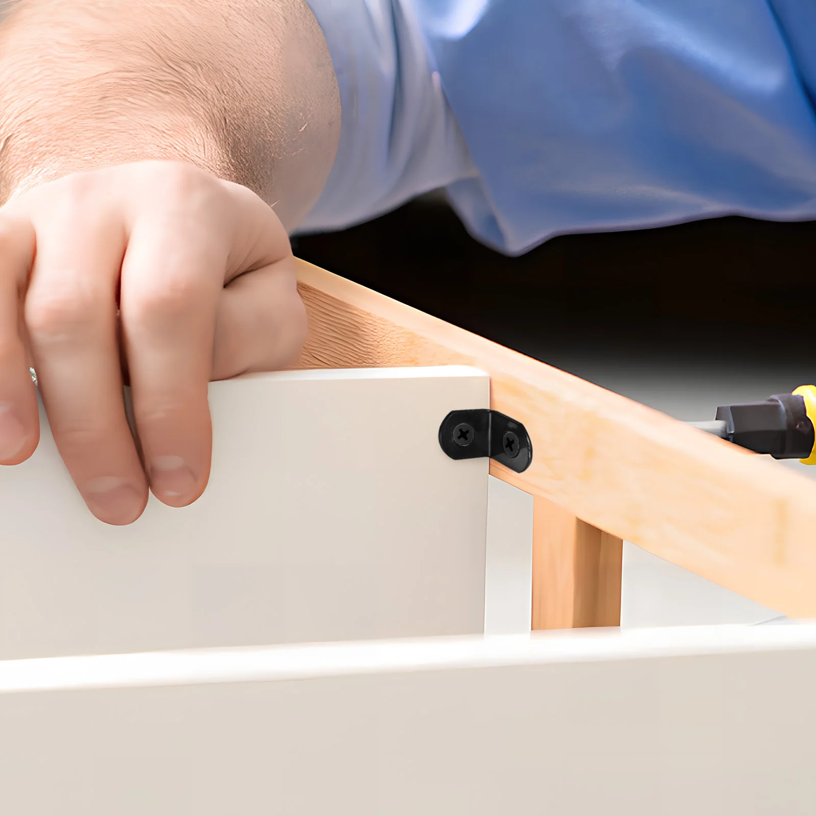 

1Set Modern Stainless Steel Corner Brace Heavy Duty Furniture Angle Bracket for Indoor Outdoor Shelf Cabinet Use