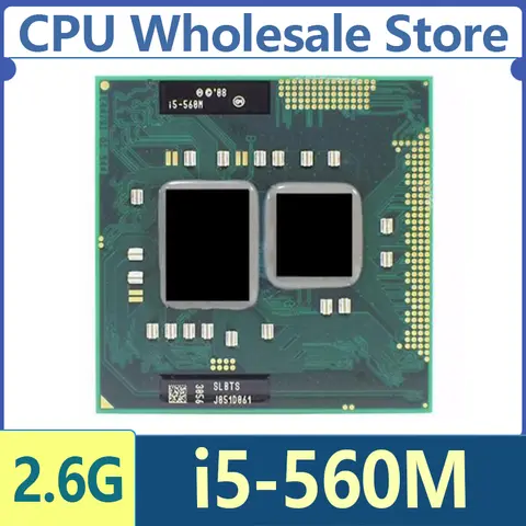 Intel Core i5 560M i5-560M 2.66G 3M 2.5GT/s Socket G1 SLBTS PGA988 Mobile Processor Laptops CPU Processor HM55 HM57 QM57