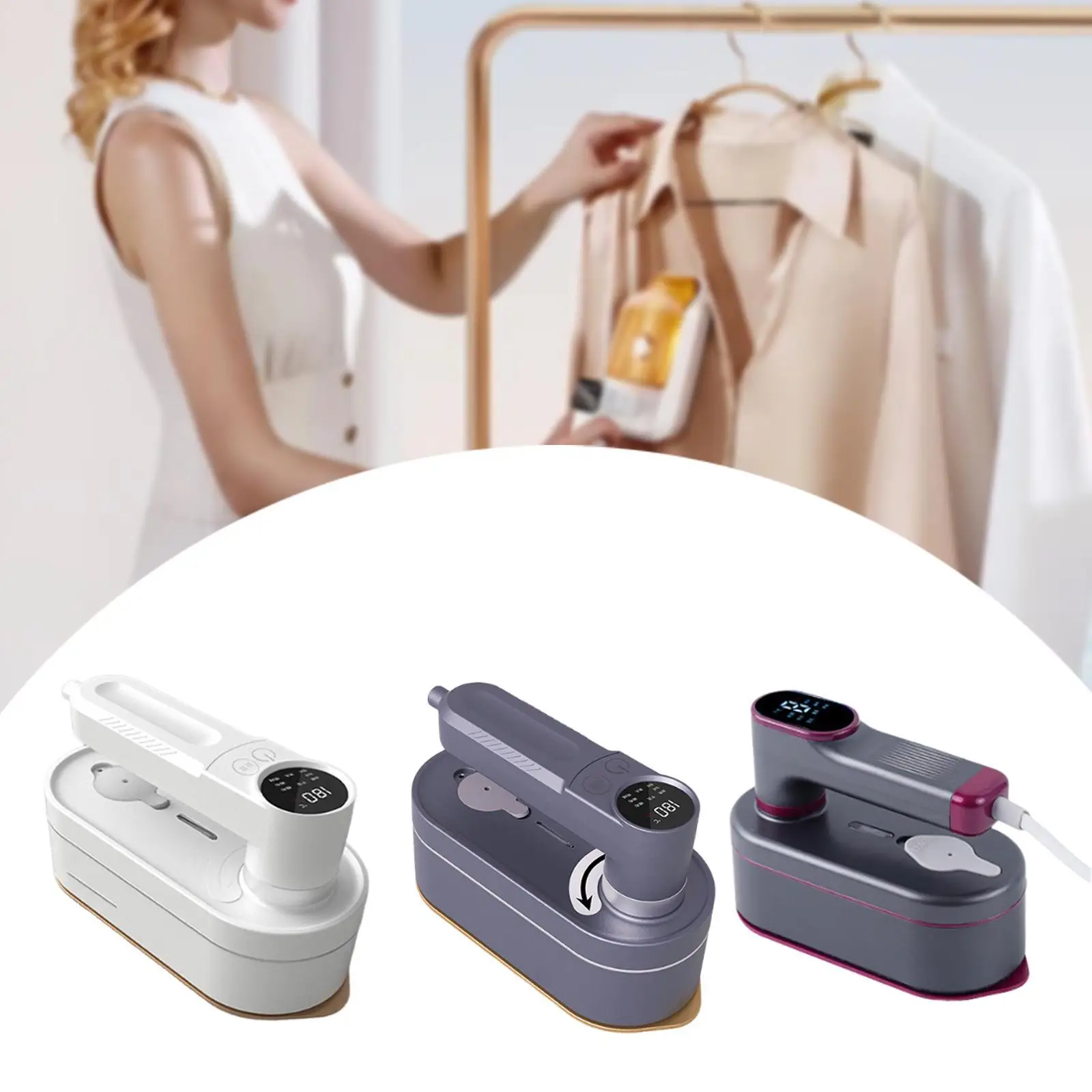 Mini ferro a vapor para dormitório universitário, vaporizador profissional de tecido de aquecimento rápido