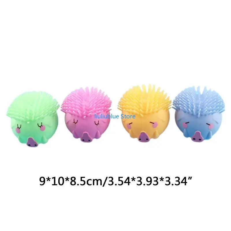 Mini palla decompressione gonfiabile lampeggiante cinghiale per alleviare lo stress 62CF