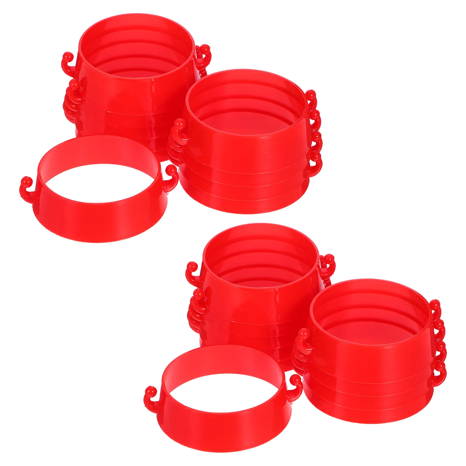 20 stuks plastic kegelbarrière kraagkit sterke grip kettingconnectoren voor buitenverkeersbeheer en parkeerbeheersing