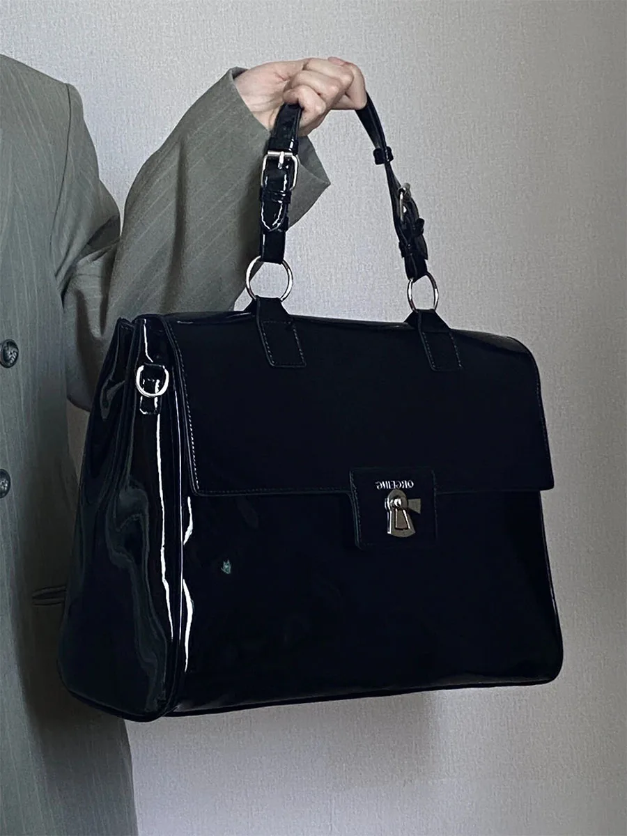 

Bla Large Capaci Commuter Tote Briease Women's 2025 New High-End Sensation Cuter Bag Single oulder Big Bag