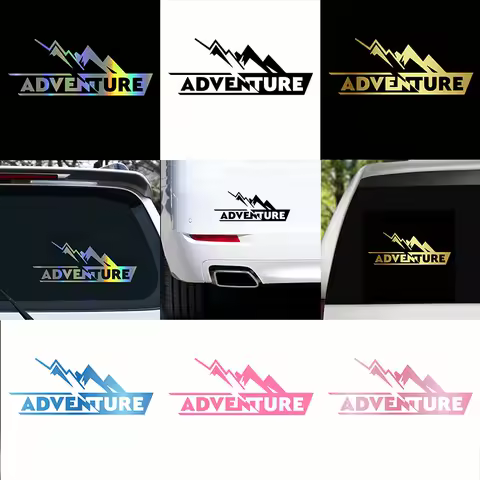 Motorcycle Sticker Cute ADVENTURE Reflective Car Stickers Moto Auto Decal Funny JDM Vinyl On Car styling