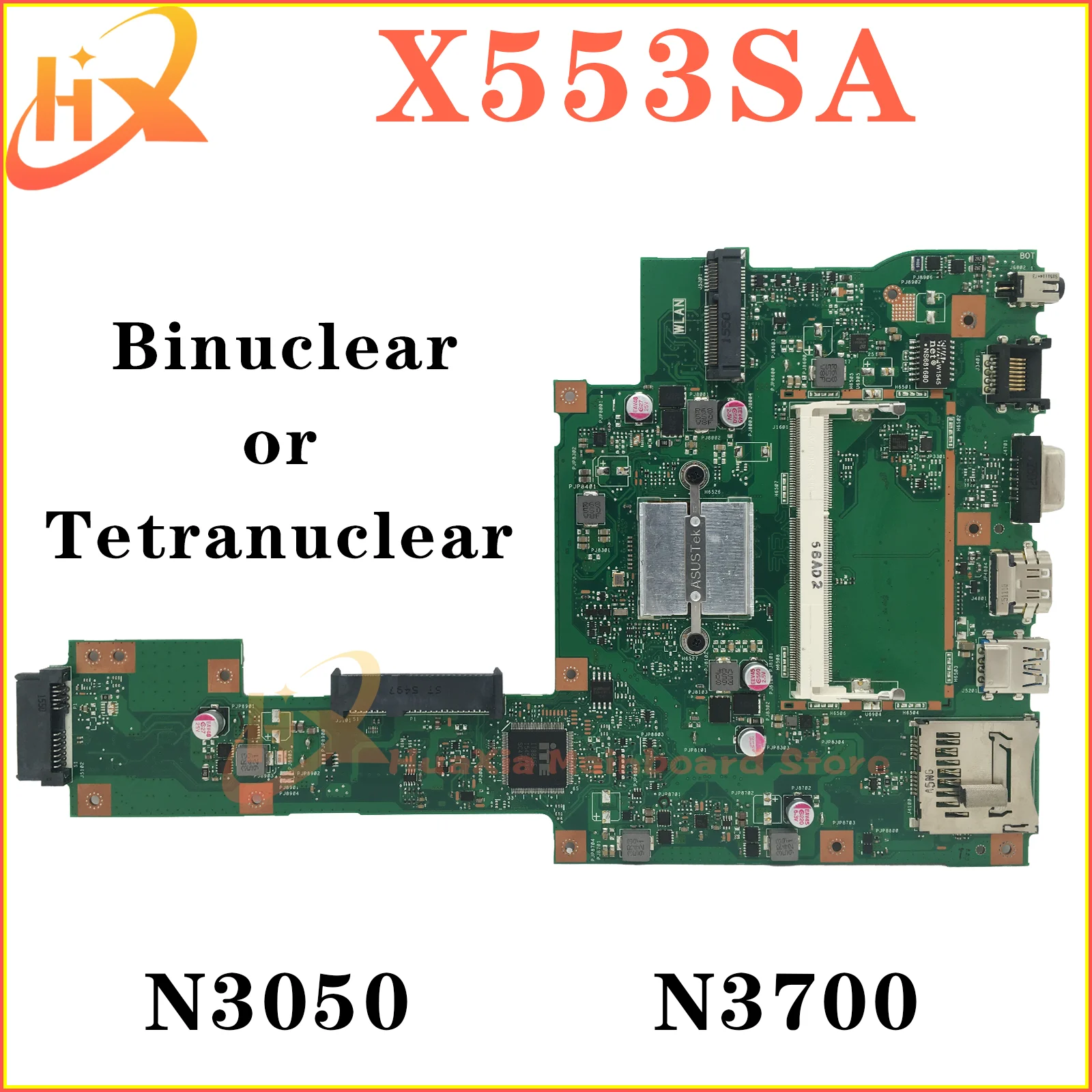 

X553S Mainboard For ASUS X553SA P553SA D553SA A553SA F553SA Laptop Motherboard Binuclear：N3050 Tetranuclear：N3700 DDR3L