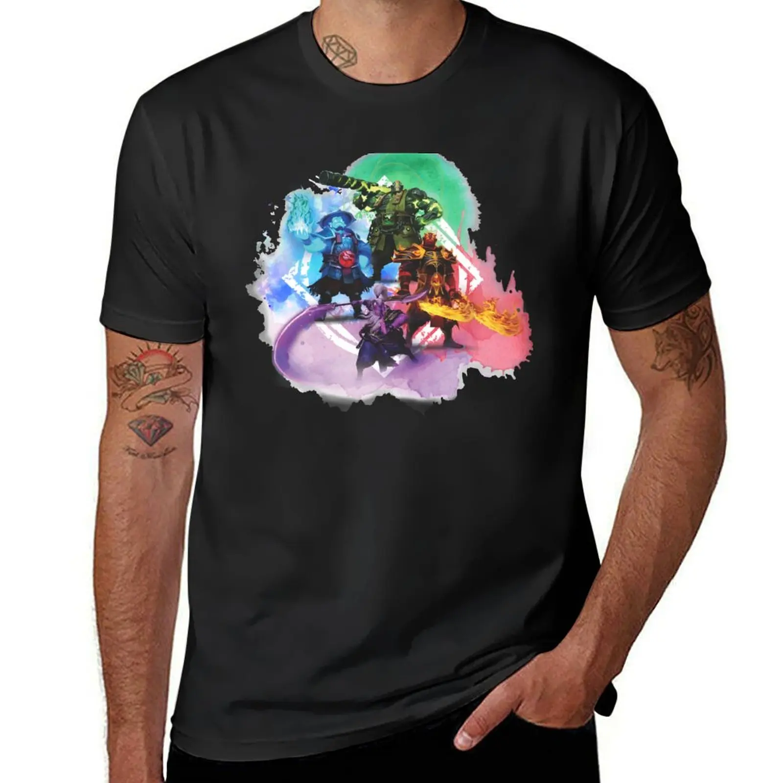 The 4 Spirits Dota 2 T-Shirt Aesthetic clothing sports fans mens t shirts