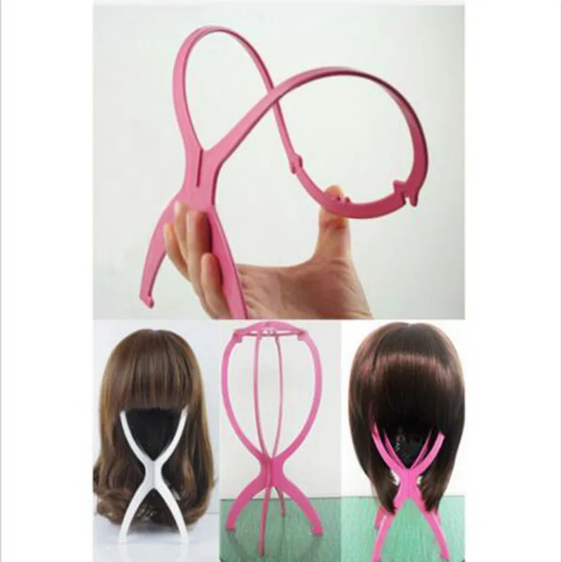 

1PCS Wig Stand Collapsible Wig Holder Durable Wig Display Tool Wig Stand for All Wigs 2028