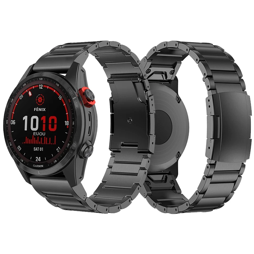 

Ремешок из титана и металла для наручных часов Garmin Fenix 7 7X 6 6X 5 5X Plus/Epix Gen 2/Quatix/tactical x 26 мм, 22 мм