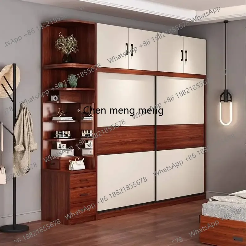 Big Wood Designs Wardrobe Sliding Doors Modern Storage Cabinets Wardrobe Room Drawers Corner Mueble Organizador Furniture
