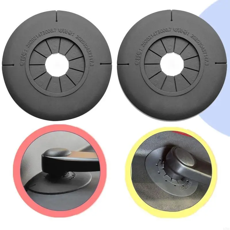 

87HE 2PCS Car Windshield Wiper Arm Bottom Hole Protective Cover Silicone Dustproof Pad 15mm/10mm Hole Diameter