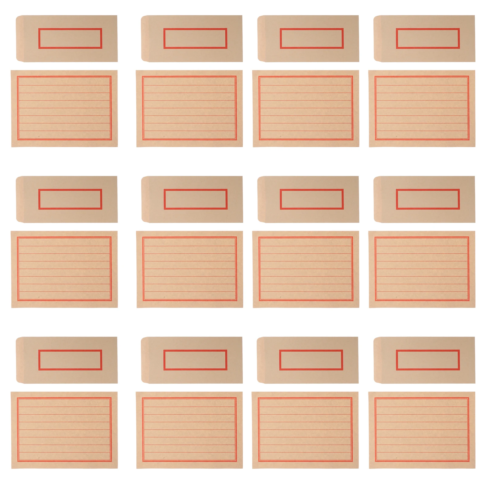 

44pcs Kraft Envelopes Calligraphy Set Chinese Retro Style Business Self Adhesive envelope Stationery Writing Paper