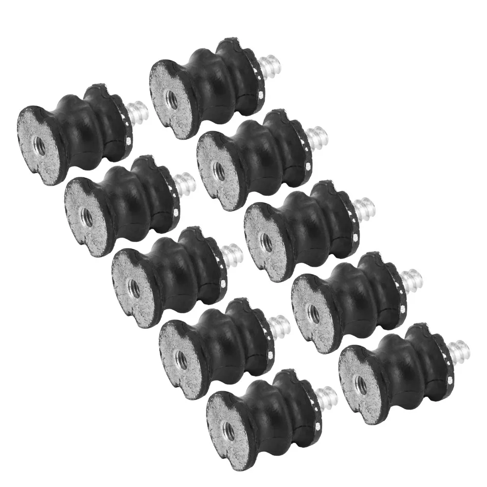 10PCS Black Isolator Buffer Mounts Easy to Install Compact Structure Chainsaw Shock Mounts for Husqvarna 61 66 266 268 272 XP