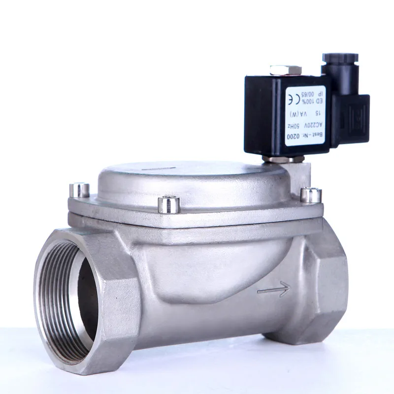 

2" Stainless Steel High Pressure Solenoid Valve 110V 24V 12V 24v Normally Closed