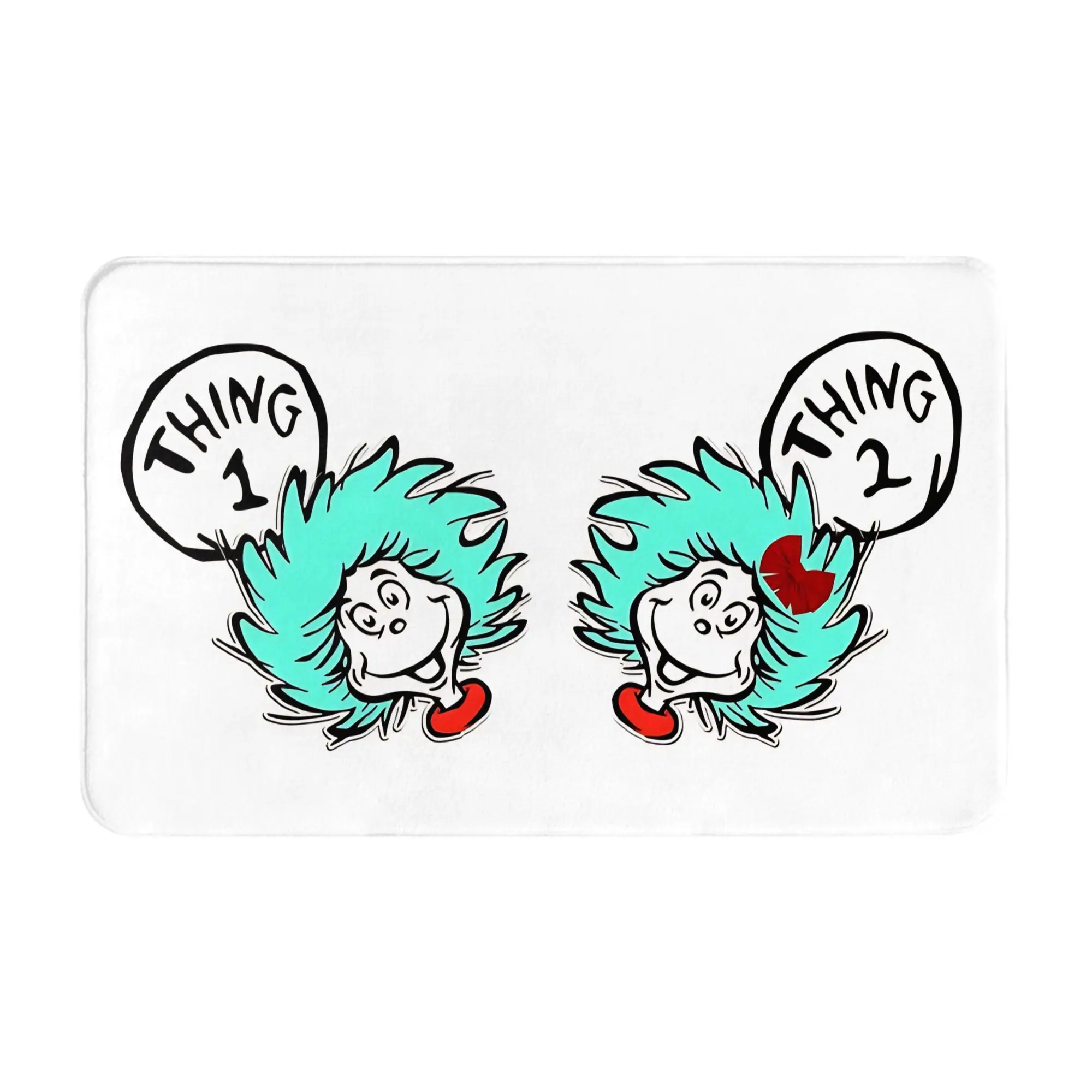 Mom of Thing1 Thing2 Decorations Bath Mat Dr. Seuss Thing Doormat Living Room Carpet Entrance Door Rug Home Decor