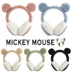 Disney Mickey Mouse Earmuffs Winter Warmth Children Ear Warmer Cartoon Anime Outdoor Cycling Cold Protection Windproof Ear Cover